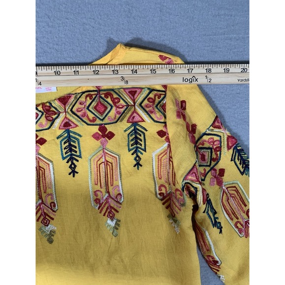 Ana & Rose  Blouse‎ Womens Medium Floral Embroidery Boho Hippie - Picture 6 of 8